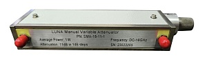 Шаговый аттенюатор LUNA SMA-18-11-1-PR, от 0 до 18 ГГц, от 0 до 11 дБ, шаг 1 дБ