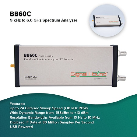 Signal Hound BB60C от 9 кГц до 6 ГГц