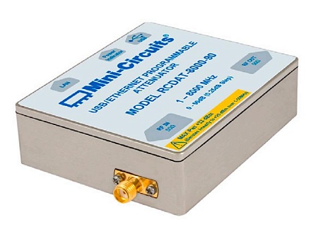 Mini-Circuits RCDAT-8000-90, от 1 до 8000 МГц, от 0,25 до 90 дБ, шаг 0,25 дБ
